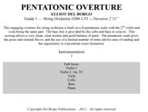 Pentatonic Overture Orchestra sheet music cover